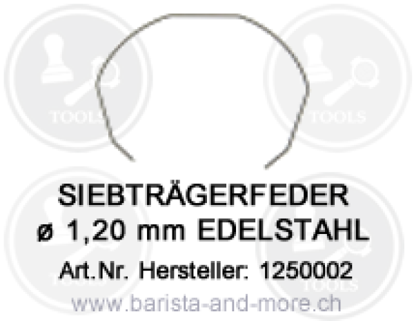 Siebträgerfeder ø 1,20 mm EDELSTAHL